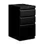 HON Brigade 3-Drawer Mobile Vertical File Cabinet, Letter Size, Lockable, 28"H x 15"W x 20"D, Black (H33720RP)~#|#~m000020781_sc7