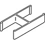 HON Verse QuickConnect Panel-to-Panel Connector, 180 Degrees, Light Gray Finish (BSXQC180GY)~#|#~m000020805_sc7