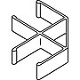HON Verse QuickConnect Panel-to-Panel Connector, 90 Degrees, Light Gray Finish (BSXQC90GY)~#|#~m000020806_sc7