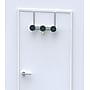 Alba Stylish Over the Door Coat Triple Hook, Silver~#|#~m000032174_sc7