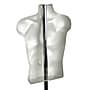 Azar Displays 60" Plastic Male Bust on Wheeled Plastic Base, White (900500-WHT)~#|#~m000049876_sc7