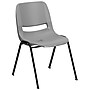 Flash Furniture HERCULES Ergonomic Shell Stack Chairs, Gray, 30/Pack~#|#~m000050968_sc7