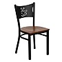 Flash Furniture HERCULES Coffee Back Wood Metal Restaurant Chairs, Cherry, 24/Pack~#|#~m000052455_sc7