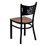 Flash Furniture HERCULES Coffee Back Wood Metal Restaurant Chairs, Cherry, 24/Pack~#|#~m000052457_sc7