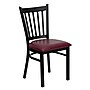 Flash Furniture HERCULES Vertical Back Vinyl Metal Restaurant Chairs, Burgundy, 24/Pack~#|#~m000052507_sc7