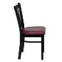 Flash Furniture HERCULES Vertical Back Vinyl Metal Restaurant Chairs, Burgundy, 24/Pack~#|#~m000052508_sc7