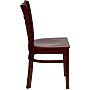 Flash Furniture HERCULES Mahogany Ladder Back Wooden Restaurant Chairs, 16/Pack~#|#~m000052572_sc7