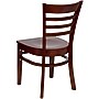 Flash Furniture HERCULES Mahogany Ladder Back Wooden Restaurant Chairs, 16/Pack~#|#~m000052573_sc7