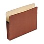 Pendaflex 30% Recycled Heavy Duty Reinforced File Pocket, 3 1/2" Expansion, Letter Size, Brown (S24E)~#|#~m000053371_sc7