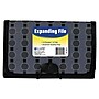 C-Line Circle Pattern Expanding File, Coupon, 13-Pocket, Alphabetical Index, Black/Gray (CLI56412)~#|#~m000053505_sc7