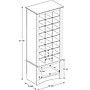 Prepac™ 61.25" Tall Shoe Cubbie Cabinet, Black~#|#~m000070346_sc7
