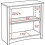 Prepac™ 2 Shelf Bookcase, Espresso (EDL-3229)~#|#~m000070418_sc7