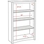 Prepac™ 4 Shelf Bookcase, Espresso~#|#~m000070423_sc7