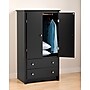 Prepac™ Sonoma Composite Wood 2 Drawer Armoire, Black~#|#~m000070459_sc7