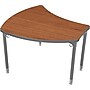 Balt Platinum Legs/Edgeband Small Shapes Desk Without Book Box, Amber Cherry~#|#~m000098393_sc7
