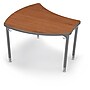 Balt Platinum Legs/Edgeband Small Shapes Desk Without Book Box, Amber Cherry~#|#~m000098394_sc7