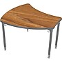 Balt Platinum Legs/Edgeband Small Shapes Desk Without Book Box, Nepal Teak~#|#~m000098395_sc7