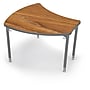 Balt Platinum Legs/Edgeband Small Shapes Desk Without Book Box, Nepal Teak~#|#~m000098396_sc7