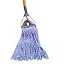Unisan® Mop Head, Standard Head, Cut-End, Cotton/Synthetic, 12 oz, Blue, 12/Case~#|#~m000107184_sc7