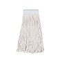 Unisan® Mop Head, Premium Saddleback Head, Cotton Fiber, White, 24 oz, 12/Case~#|#~m000107190_sc7