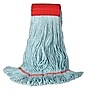 Unisan® Mop Head, Premium Standard Head, Cotton/Rayon Fiber, Medium, Blue, 12/Case~#|#~m000107191_sc7