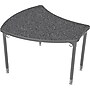Balt Platinum Legs/Edgeband Large Shapes Desk Without Book Box, Graphite Nebula~#|#~m000110815_sc7
