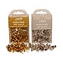 JAM Paper Push Pins, Gold/Silver, 200/Carton (322419056)~#|#~m000141705_sc7