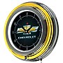 Trademark Global® Chrome Double Ring Analog Neon Wall Clock, Chevrolet Chevy~#|#~m000148281_sc7