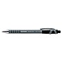 Paper Mate FlexGrip Ultra Retractable Ballpoint Pen, Fine Point, 0.8 mm, Black Ink / Gray Barrel, 12/Pack~#|#~m000234304_sc7