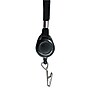 Advantus 36" Lanyard With Retractable ID Reel and Badge Clip, Black, 12/Pack (AVT75549)~#|#~m000240350_sc7