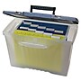 Storex Portable File Storage Box With Organizer Lid, Letter/Legal Size, Clear (STX61511U01C)~#|#~m000240373_sc7