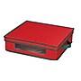 Household Essentials Holiday Charger Plate Storage Chest, Red (537RED)~#|#~m000291276_sc7