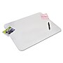 Artistic Krystal View Microban Vinyl Desk Pad, 12" x 17", Frosted White (60740MS)~#|#~m000291716_sc7
