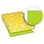 Wausau Paper Astrobrights Card Stock Paper, 8 1/2"W x 11"H, Vulcan Green, 250 sheets/ream (WAU21869)~#|#~m000291742_sc7