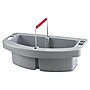 Rubbermaid Commercial 2-Compartment Cleaning Caddy, Gray Plastic (FG264900GRAY)~#|#~m000437774_sc7