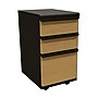 Marvel® Zapf® Dark Neutral 19" Box/Box/File Mobile Pedestal, Solar Oak Front~#|#~m000498028_sc7