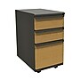 Marvel® Zapf® Dark Neutral 23" Box/Box/File Mobile Pedestal, Solar Oak Front~#|#~m000498037_sc7