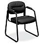 HON Sled Base Guest Chair, Fixed Arms, Black SofThread Leather (BSXVL653SB11)~#|#~m001124101_sc7