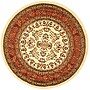 Safavieh Lyndhurst 5'3" Round Indoor Area Rug, Machine Made, Polypropylene, Ivory/Rust (LNH331R-5R)~#|#~m001196240_sc7