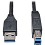Tripp Lite® SuperSpeed 15' M/M USB 3.0 A/B Device Cable, Black~#|#~m001241160_sc7