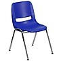 Flash Furniture Hercules Molded Plastic Shell Stackable Chair With Chrome Frame, Navy, 20/Pack~#|#~m001278553_sc7