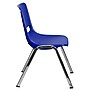 Flash Furniture Hercules Molded Plastic Shell Stackable Chair With Chrome Frame, Navy, 20/Pack~#|#~m001304055_sc7