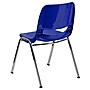 Flash Furniture Hercules Molded Plastic Shell Stackable Chair With Chrome Frame, Navy, 20/Pack~#|#~m001304056_sc7