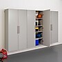 Prepac™ HangUps 108" Laminate 3 Piece Storage Cabinet Set E, Light Gray~#|#~m001304122_sc7