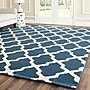 Safavieh Zoey Cambridge 7'6" x 9'6" Rectangle Indoor Area Rug, Tufted, Wool, Navy Blue/Ivory (CAM121G-810)~#|#~m001341757_sc7