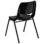 Flash Furniture Hercules Shell Ergonomic Stack Chair With Black Frame and 14" Seat, Black, 15/Pack~#|#~m001364735_sc7