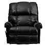 Flash Furniture Contemporary Apache Leather Tufted Rocker Recliner, Black~#|#~m001364891_sc7