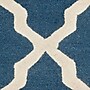Safavieh Zoey Cambridge 7'6" x 9'6" Rectangle Indoor Area Rug, Tufted, Wool, Navy Blue/Ivory (CAM121G-810)~#|#~m001375664_sc7