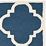 Safavieh Jasmine Cambridge 4' x 6' Rectangle Indoor Area Rug, Tufted, Wool, Navy/Ivory (CAM140G-4)~#|#~m001375945_sc7