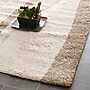 Safavieh Willow Shag 8'6" x 12' Rectangle Indoor Area Rug, Machine Made, Polypropylene, Cream/Dark Brown (SG451-1128-9)~#|#~m001418891_sc7